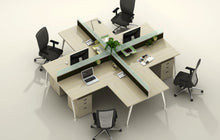 Load image into Gallery viewer, modern workstations open office plan panels ergonomic computer chair