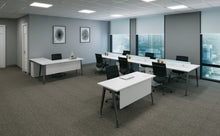 Load image into Gallery viewer, open plan workstations white laminate 