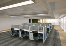 Load image into Gallery viewer, open plan workstations telemarketing panels cubicles modern office furniture