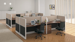 cubicles modern office desks panels open plan