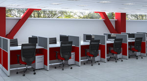 telemarketing stations cubicles call center panel system office furniture