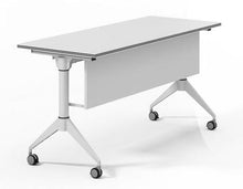 Load image into Gallery viewer, training room table casters modesty panel doobi beniia mobile flip nesting