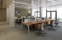 Load image into Gallery viewer, open plan workstations natural finish laminate 