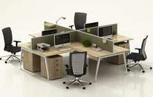 Load image into Gallery viewer, modern workstations open office plan panels ergonomic computer chair