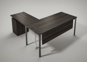 L shape modern desk 