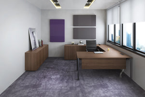 managers office with modern U-shape desk